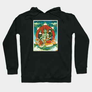 Green Tara Tapestry Hoodie